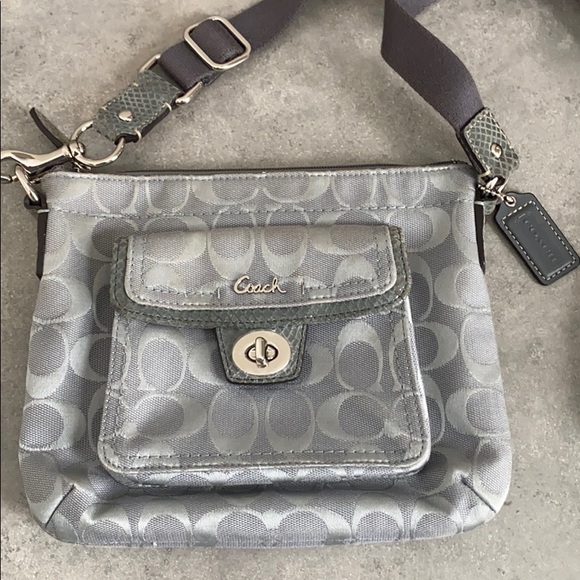 Coach Handbags - Coach Signature Jacquard Fabric Crossbody
